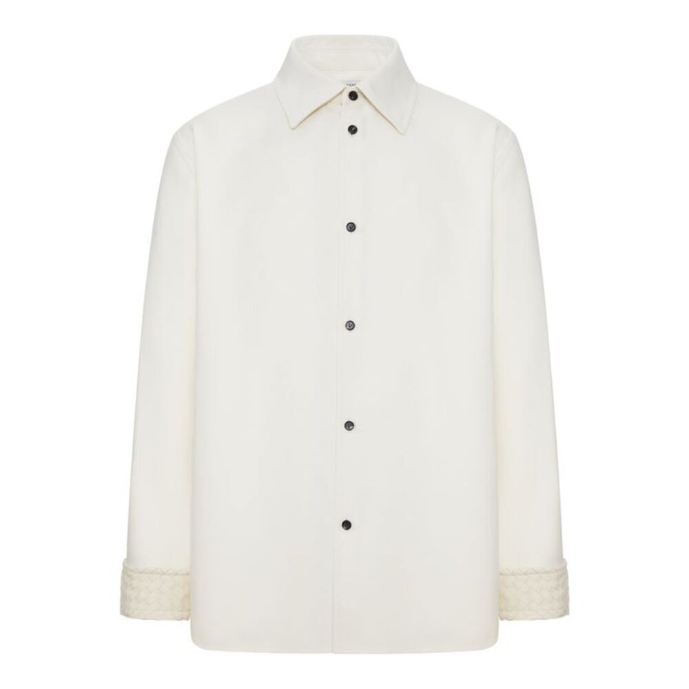 Bottega Veneta Men Cotton Gabardine Overshirt